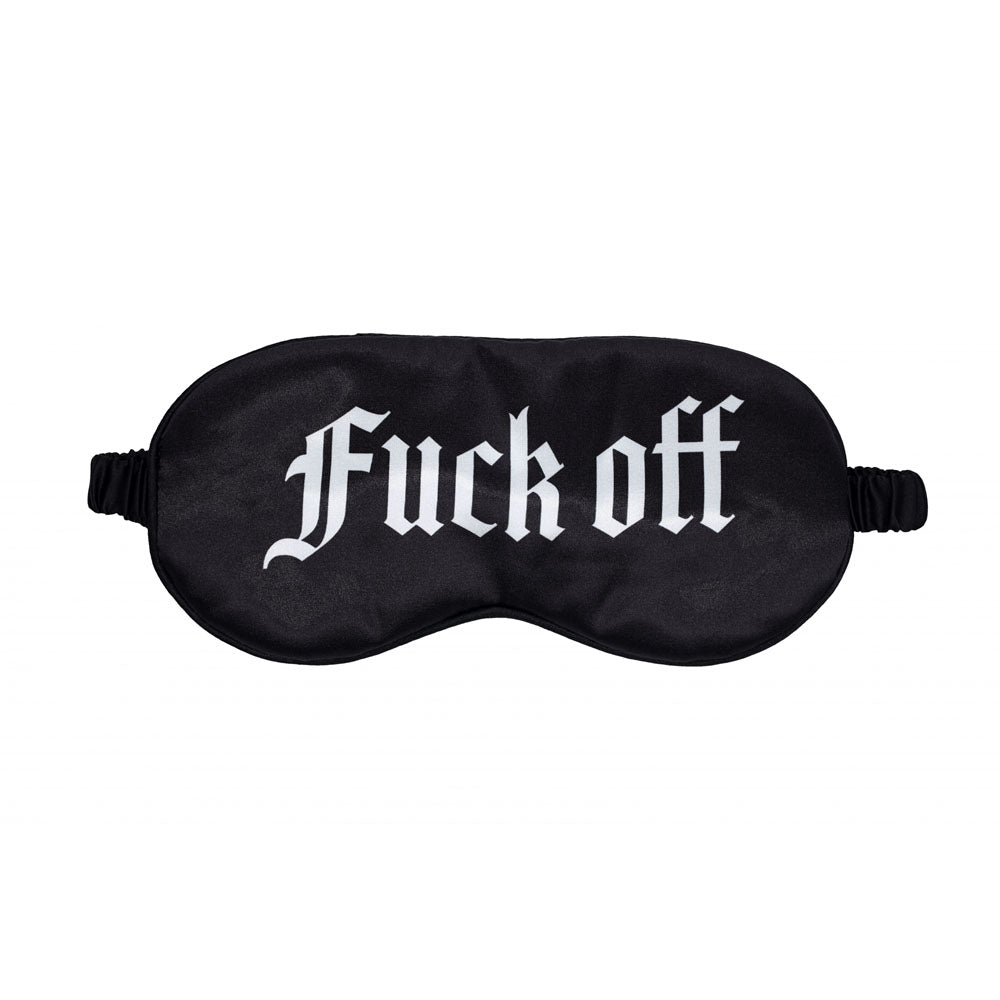 Ouch! Satin Mask – "Fuck off" Printed Luxurious Eye Mask