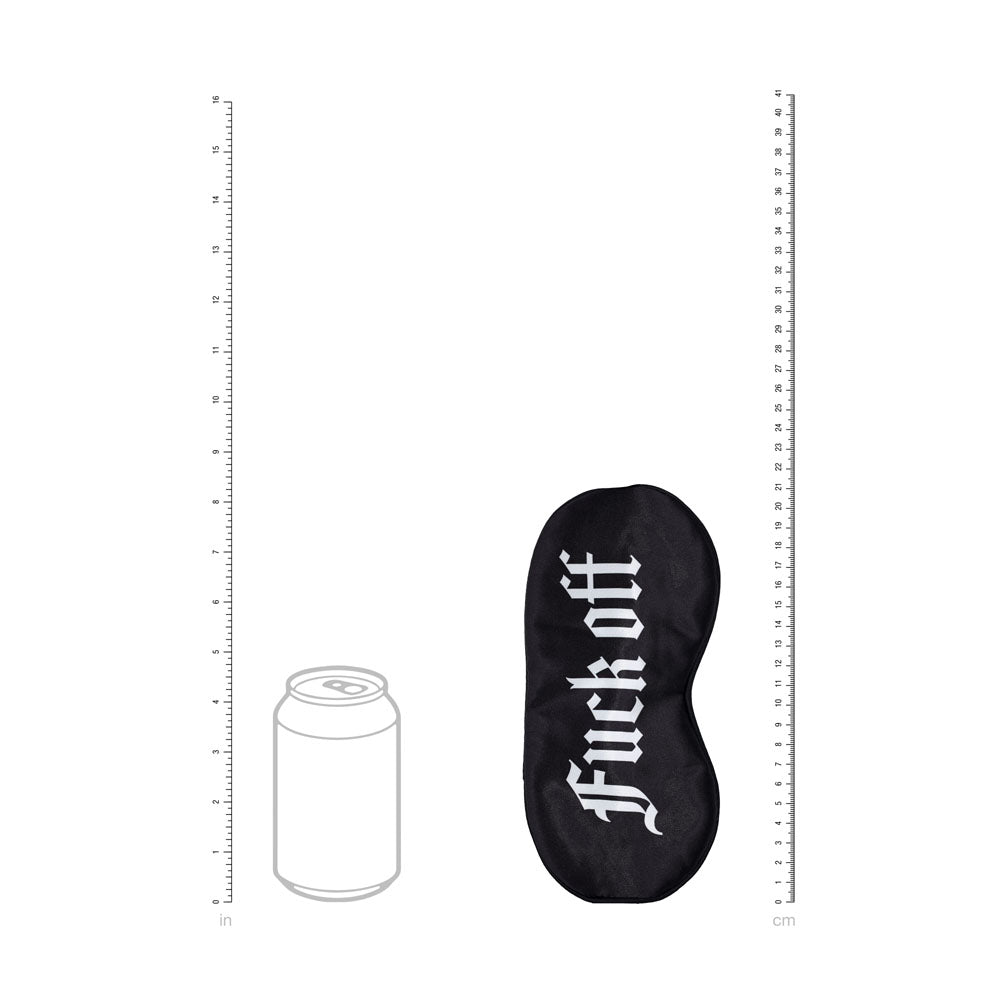 Ouch! Satin Mask – "Fuck off" Printed Luxurious Eye Mask