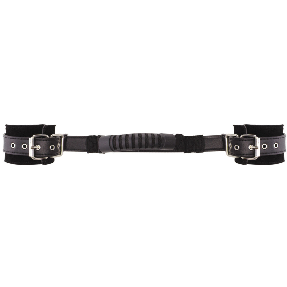Ouch Adjustable Leather Handcuffs with Handle – Luxury Restraints