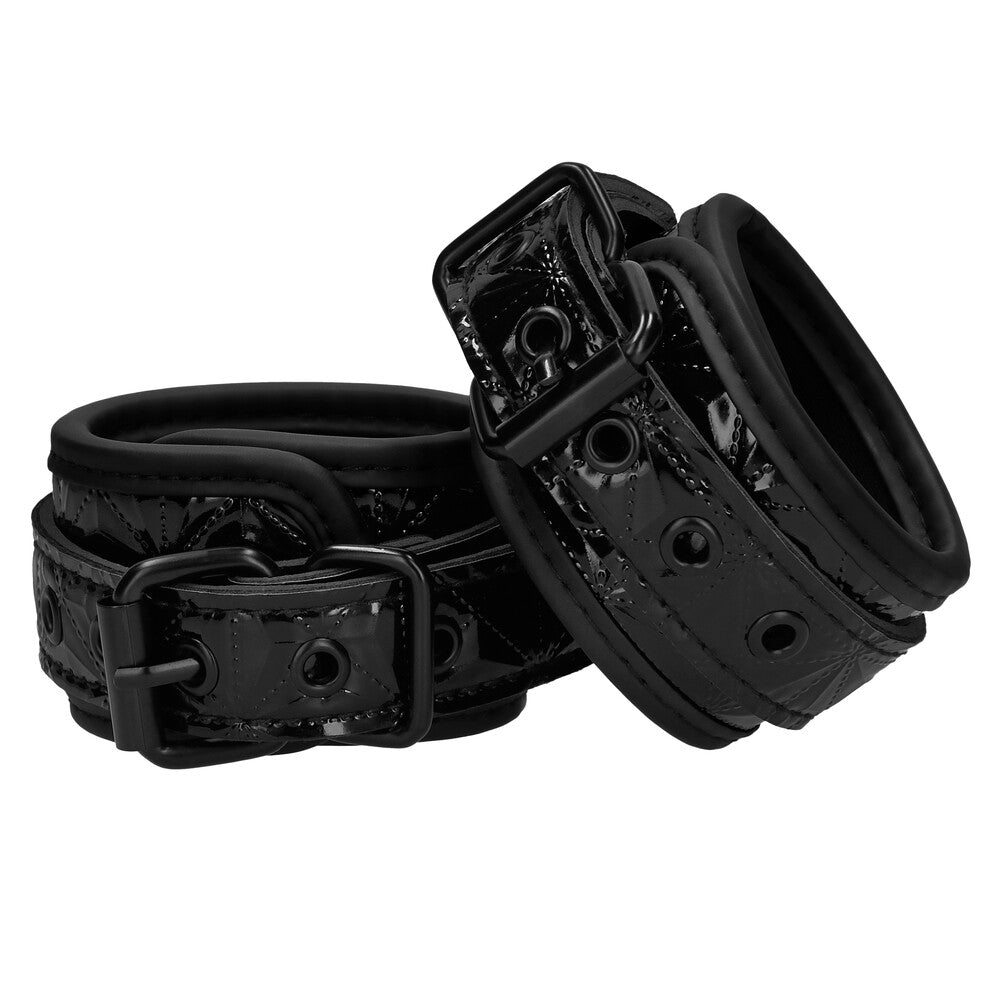 Ouch Luxury Hand Cuffs – Adjustable BDSM Restraints with Chain