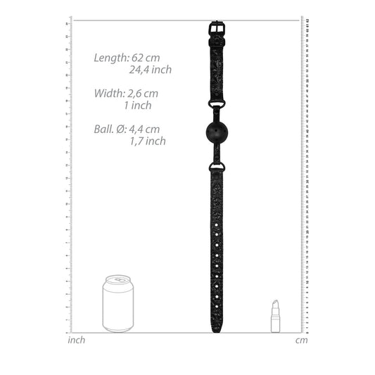 Ouch Breathable Luxury Ball Gag – Adjustable 62 cm Bondage Accessory
