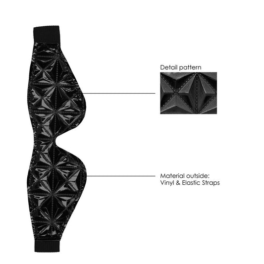 Ouch Luxury Eye Mask – 7.7 Inch Faux Leather Blindfold