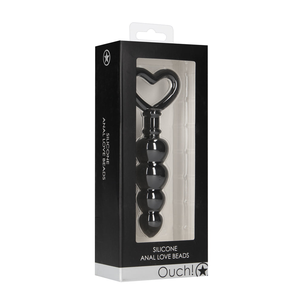 Ouch Silicone Anal Love Beads – Soft 6 Inch Anal Beads