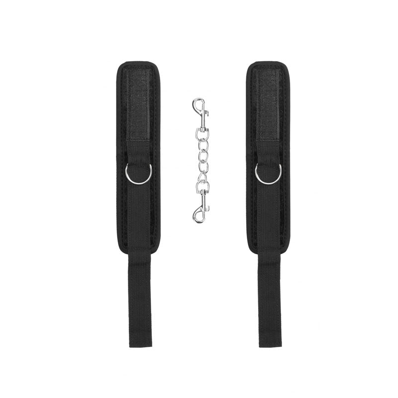 Ouch Velvet and Velcro Adjustable Handcuffs Restraints
