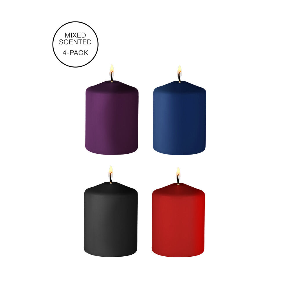 Ouch 4 Pack Mixed Scented Tease Candles – Warming Sensation Candles
