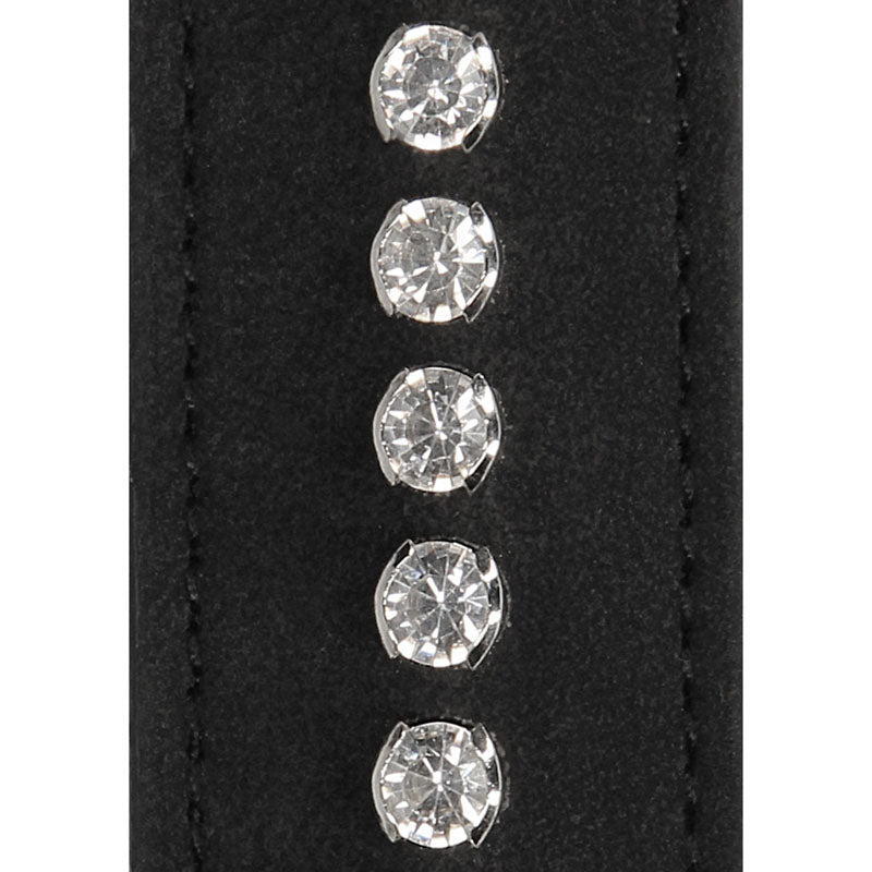 Ouch Diamond Studded Eye Mask - Faux Leather Adult Accessory
