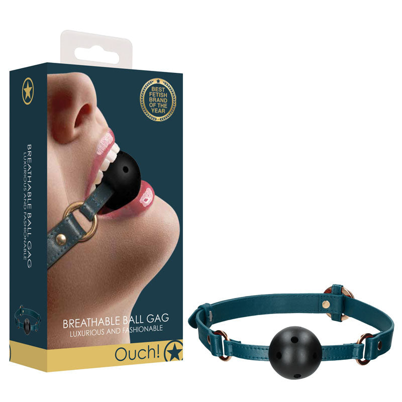 Ouch Halo Breathable Ball Gag Mouth Restraint for BDSM Play