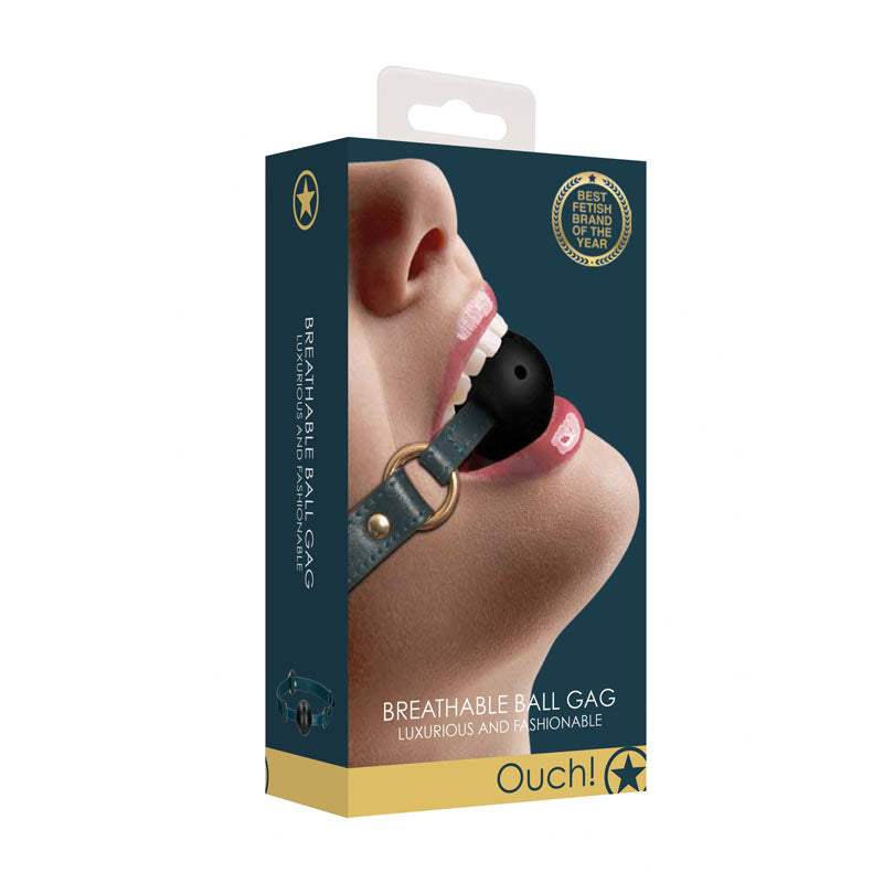 Ouch Halo Breathable Ball Gag Mouth Restraint for BDSM Play