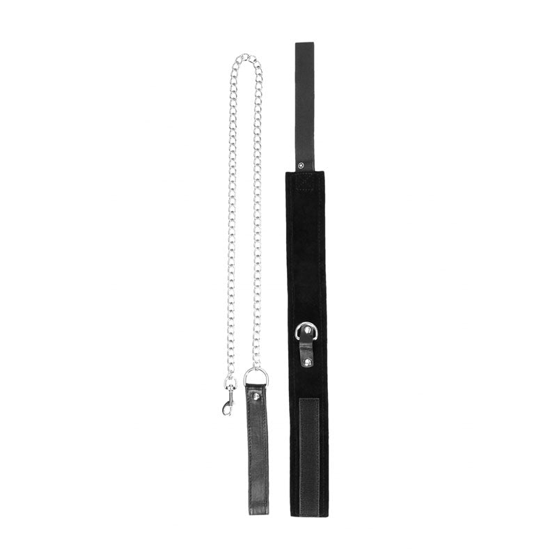 Ouch Velcro Collar With Leash And Hand Cuffs Restraints Set