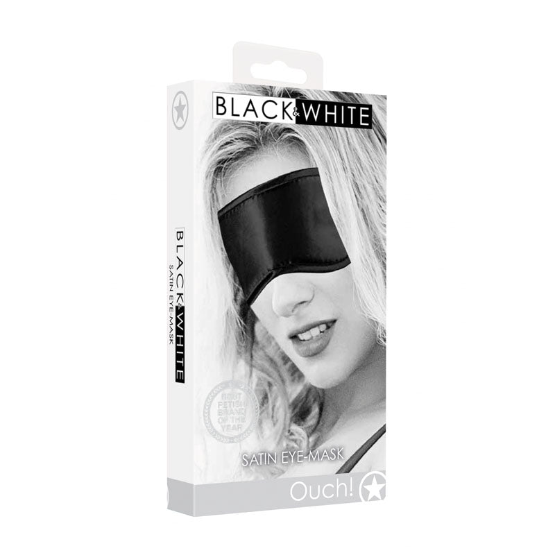 White Satin Eye Mask Blindfold for Relaxation and Intimate Moments