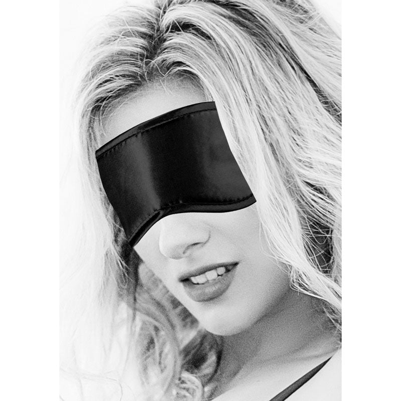 White Satin Eye Mask Blindfold for Relaxation and Intimate Moments