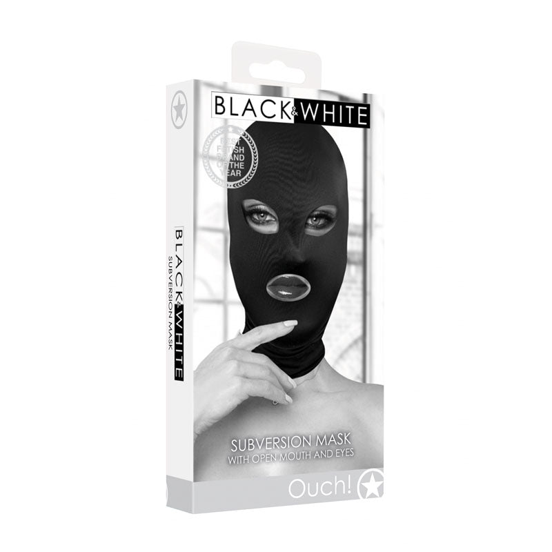 Ouch Subversion Mask with Open Mouth – Comfortable Hood