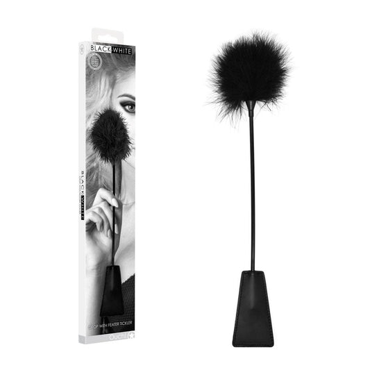Ouch Feather Crop with Feather Tickler – Splashproof 44 cm Crop