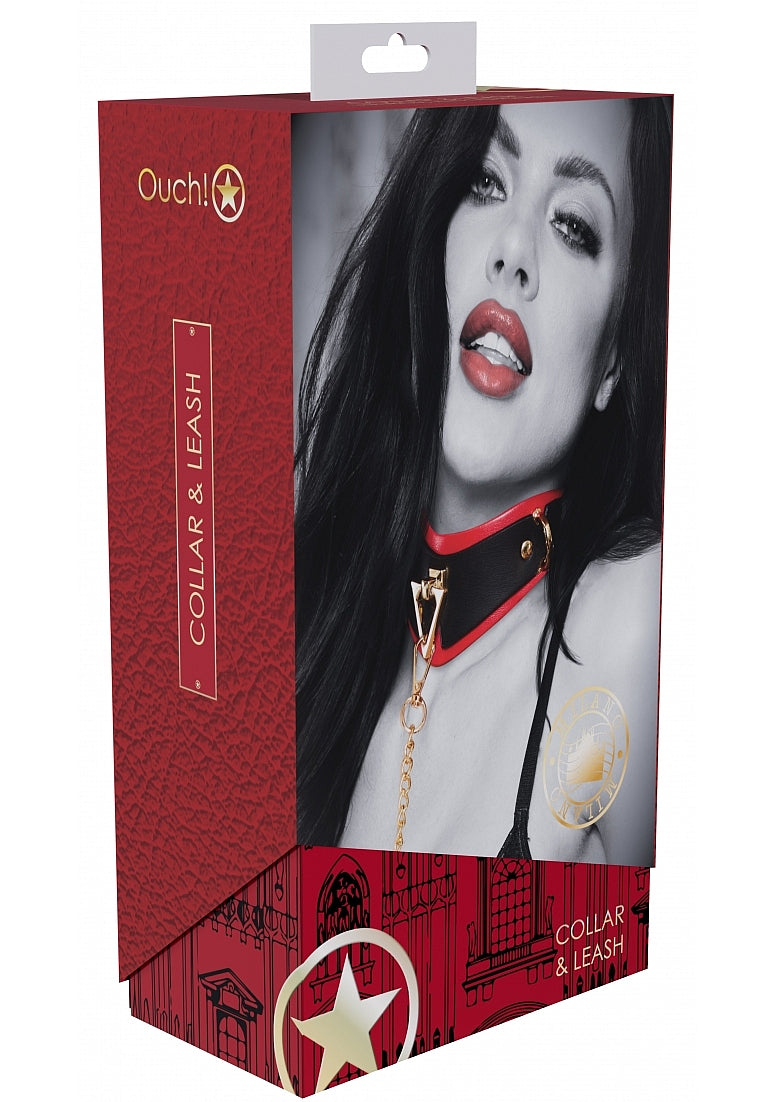 Ouch Milan Collection Collar with Leash