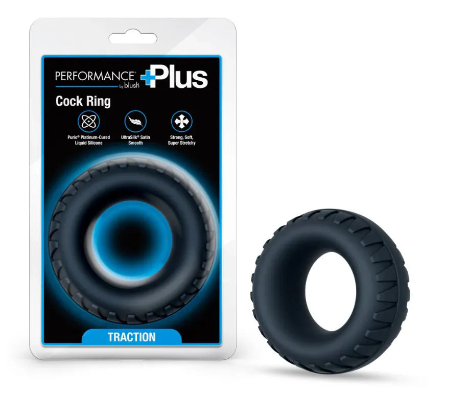 Performance Plus Traction (Black) – Premium Textured Cock Ring