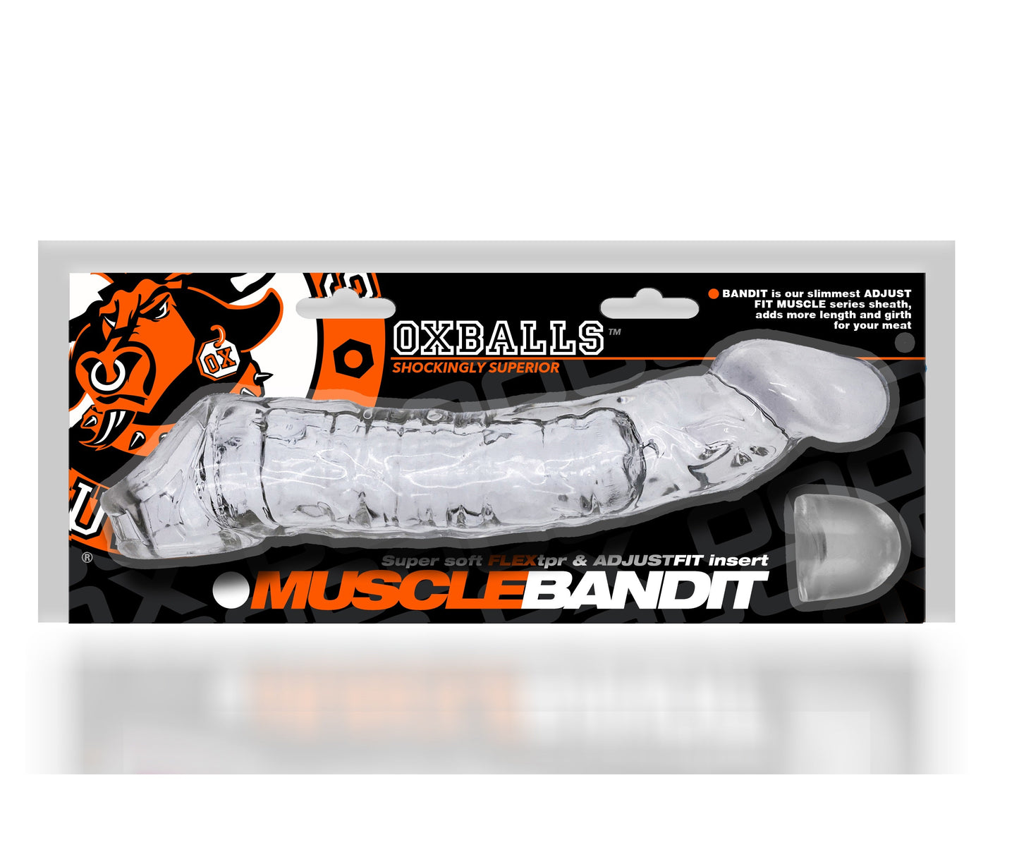 Muscle Bandit Slimmest Fit Cocksheath Clear 8.5in Length
