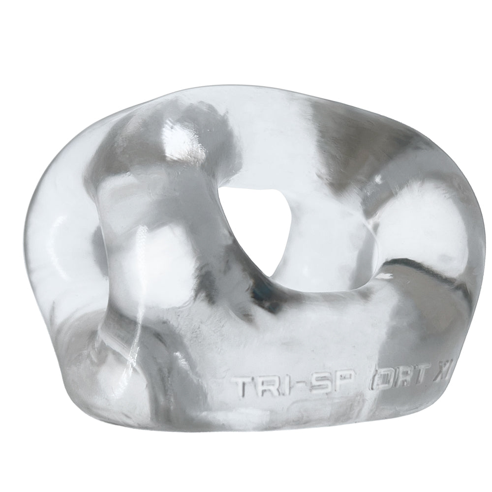 OXBALLS TRI-SPORT XL Thicker 3-Ring Cocksling Clear – Enhanced Support and Bulge Enhancement