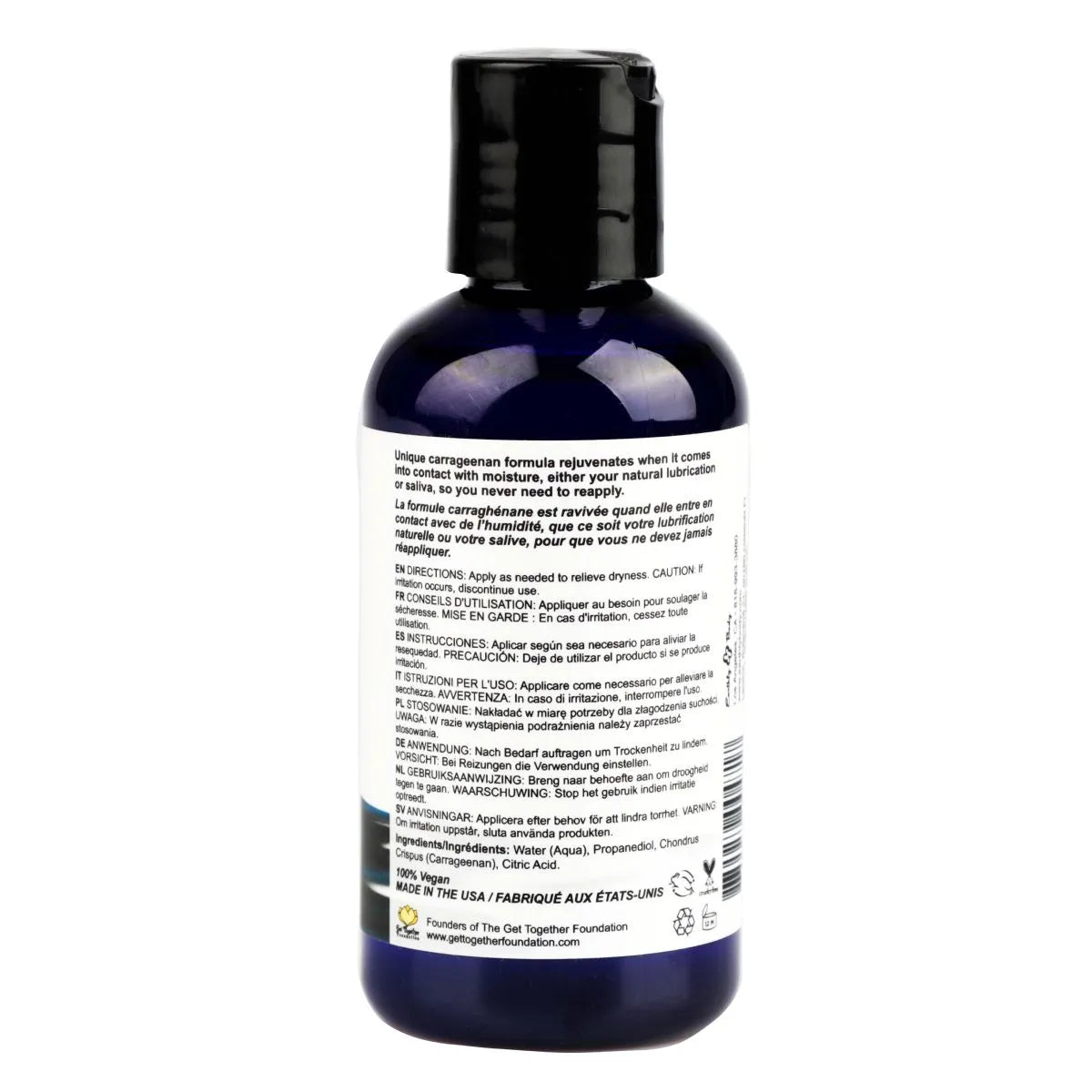 Water Slide Personal Lubricant 4 Oz – Water-Based Vegan Lubricant