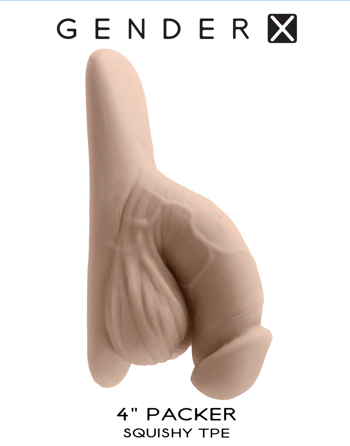 Gender X 4 Inch Silicone Packer Light – Realistic Silicone Packer