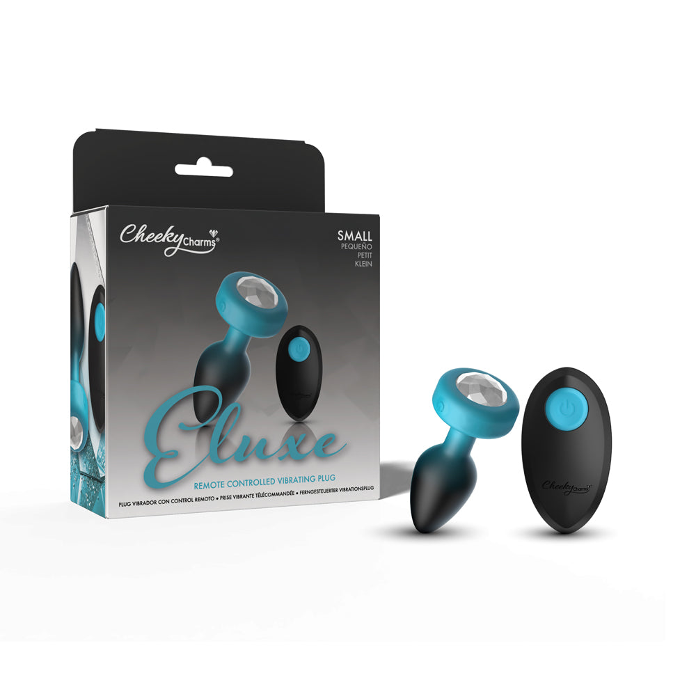Cheeky Charms Eluxe Vibrating Small Anal Plug – Remote-Controlled Silicone Plug