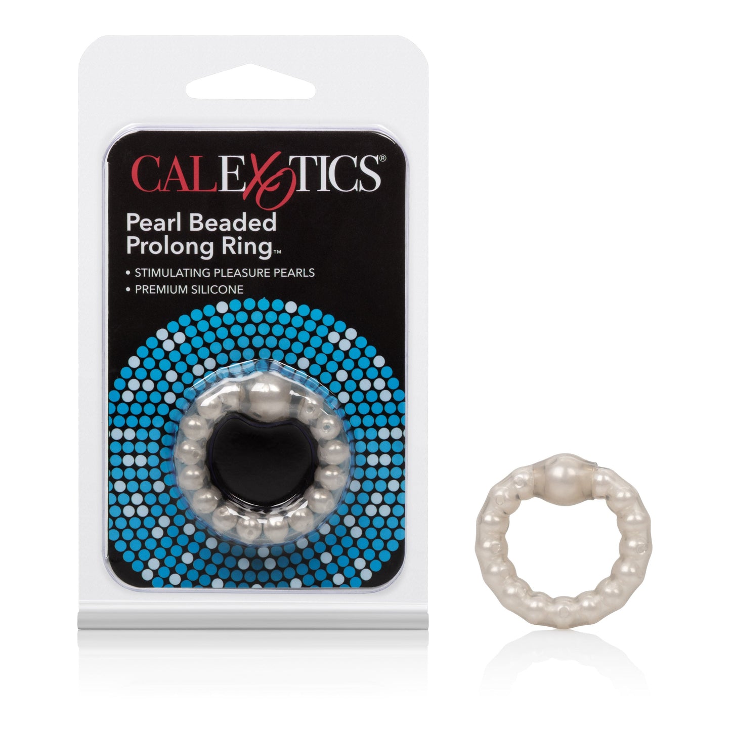 Pearl Beaded Prolong Ring with Stimulating Beads for Men