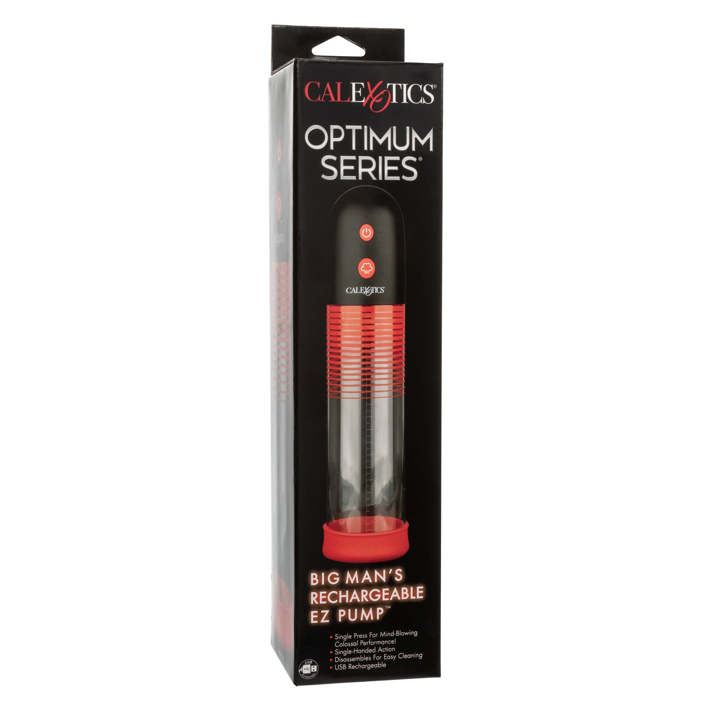 Optimum Series Big Man’s EZ Pump with Clear Cylinder and Red Silicone Base