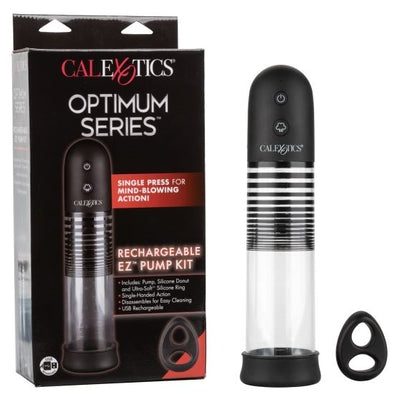 Optimum Series EZ Pump Kit with Ultra-Soft Dual Silicone Ring, Black and Clear