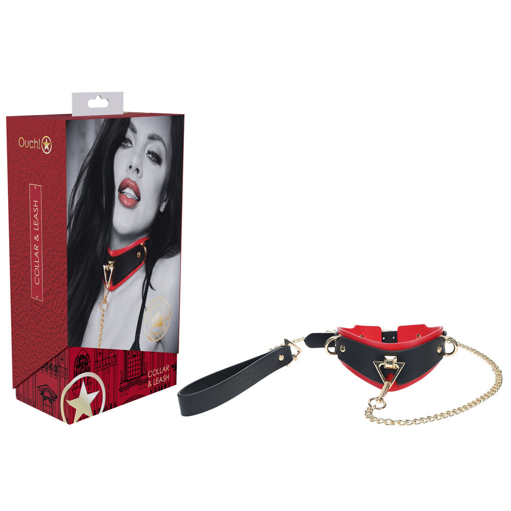 Ouch Milan Collection Collar with Leash