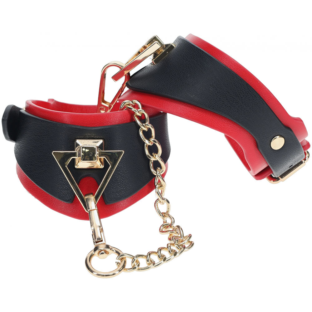 Ouch Milan Collection Handcuffs High Quality Bonded Leather Chic Design