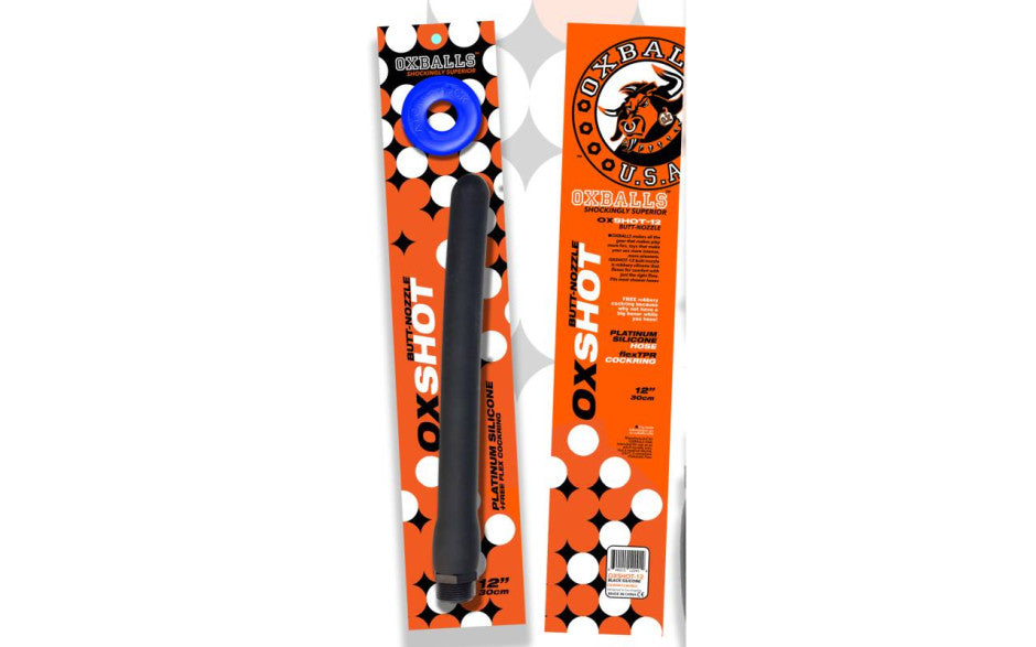 Oxshot Butt Nozzle 12in Shower Hose for Ultimate Cleaning
