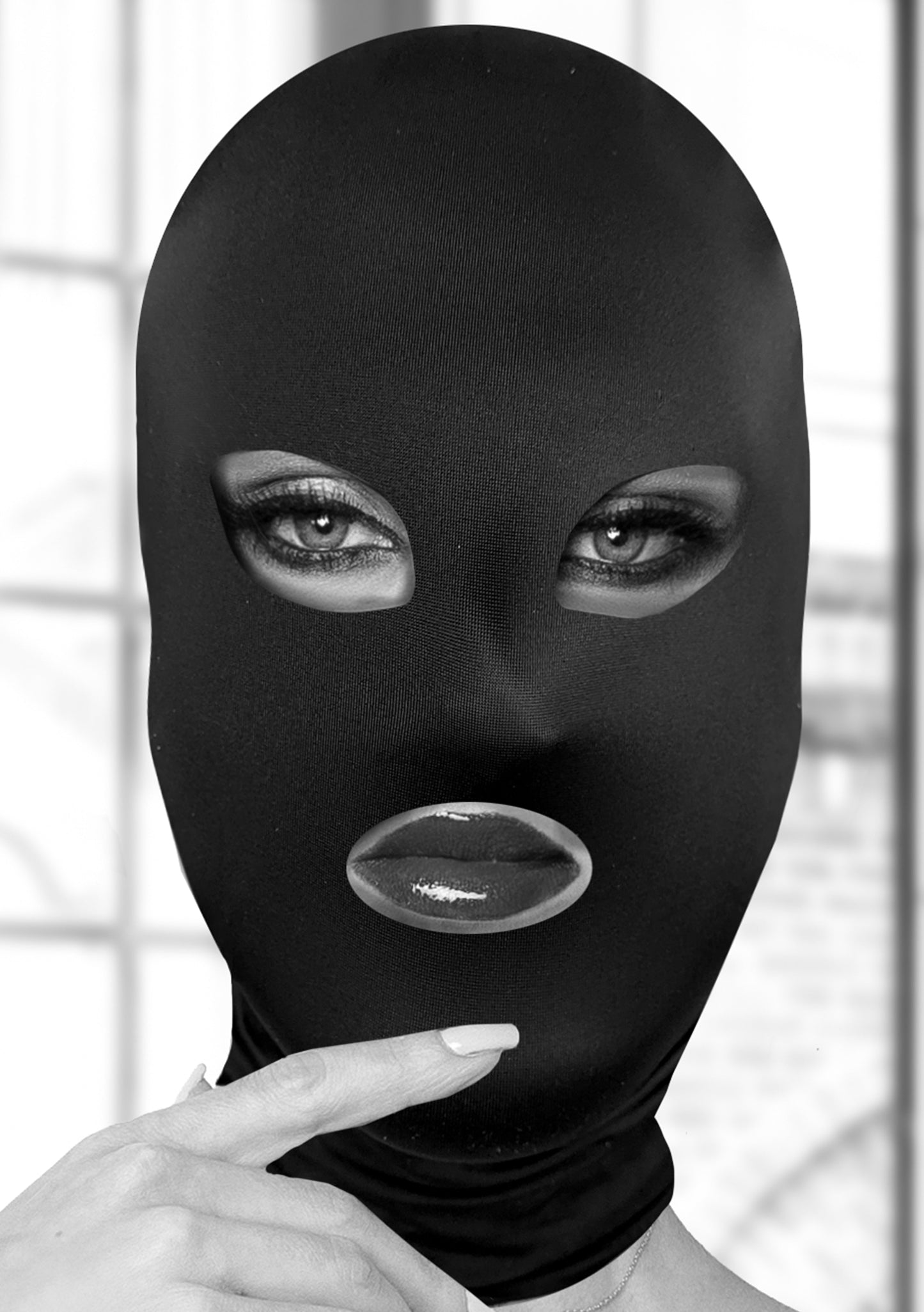 Ouch Subversion Mask with Open Mouth – Comfortable Hood