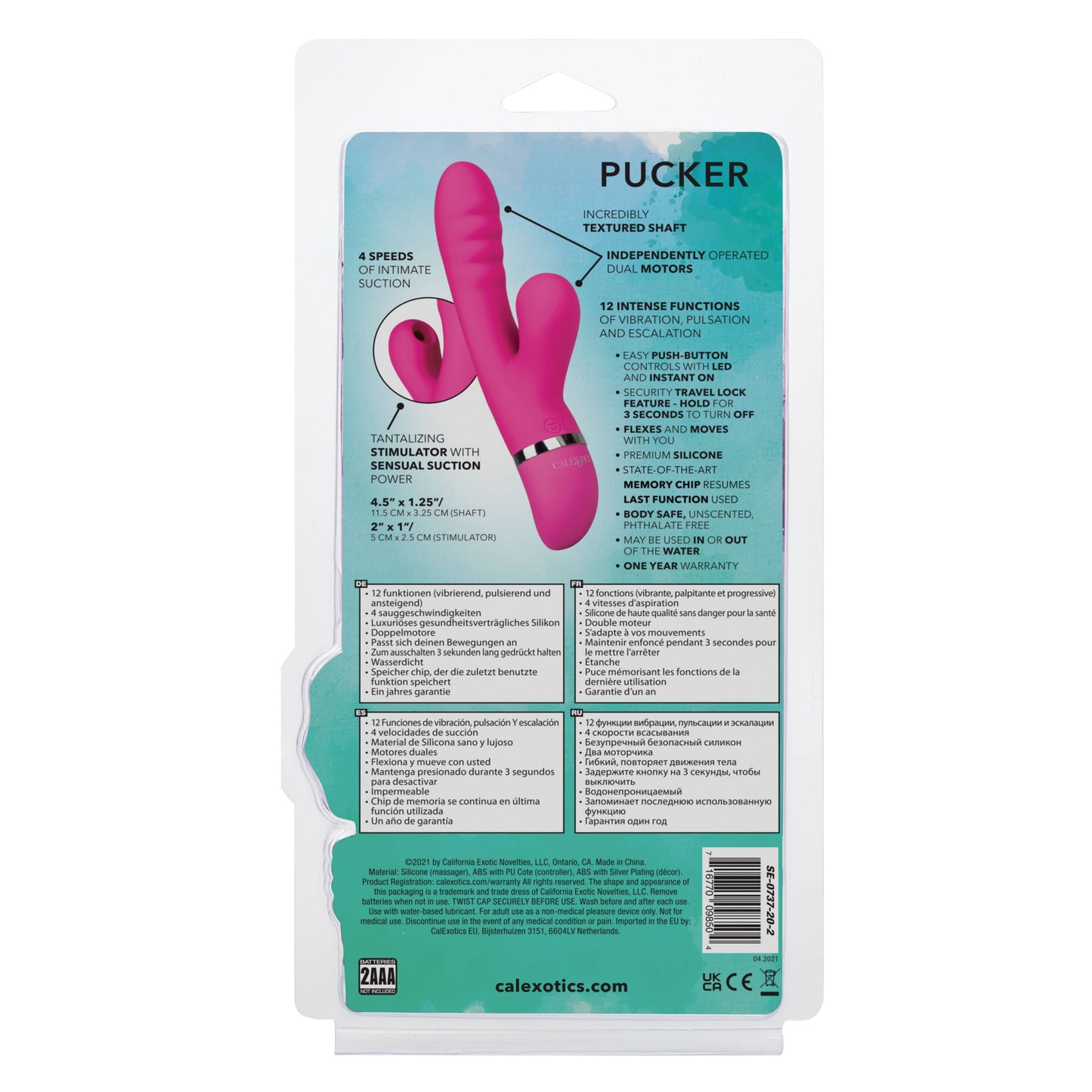 Foreplay Frenzy Pucker – Dual Motor Rabbit Vibrator with Suction