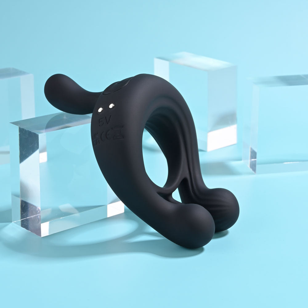Playboy Pleasure Triple Play Vibrating Cock Ring