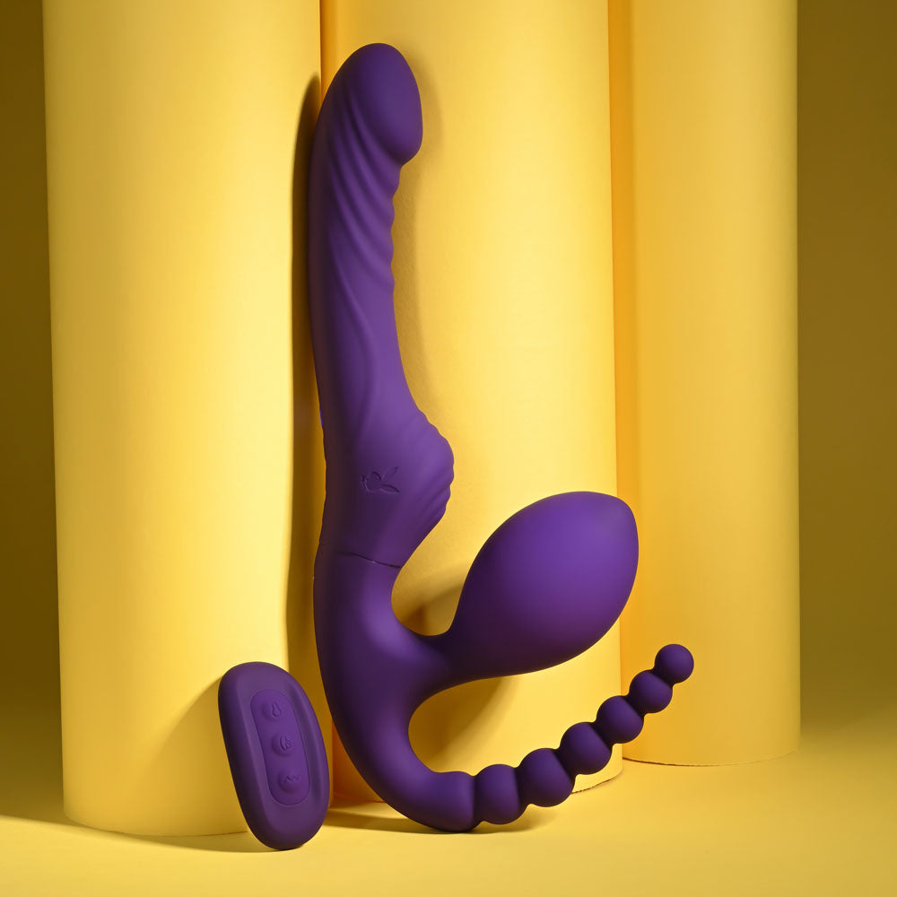 Playboy Pleasure Hug It Out – 29 cm USB Rechargeable Strapless Strap-On