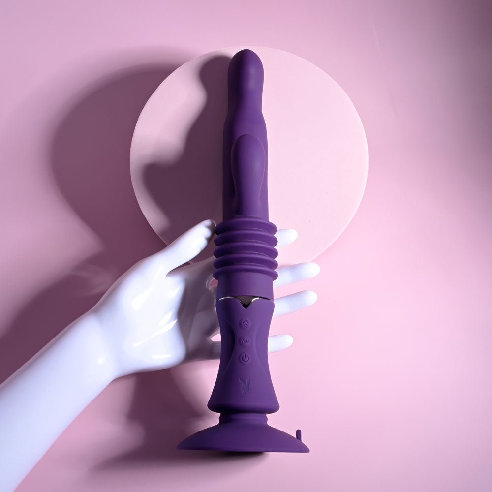 Playboy Pleasure Hoppy Ending – USB Rechargeable 29.2 cm Rabbit Vibrator