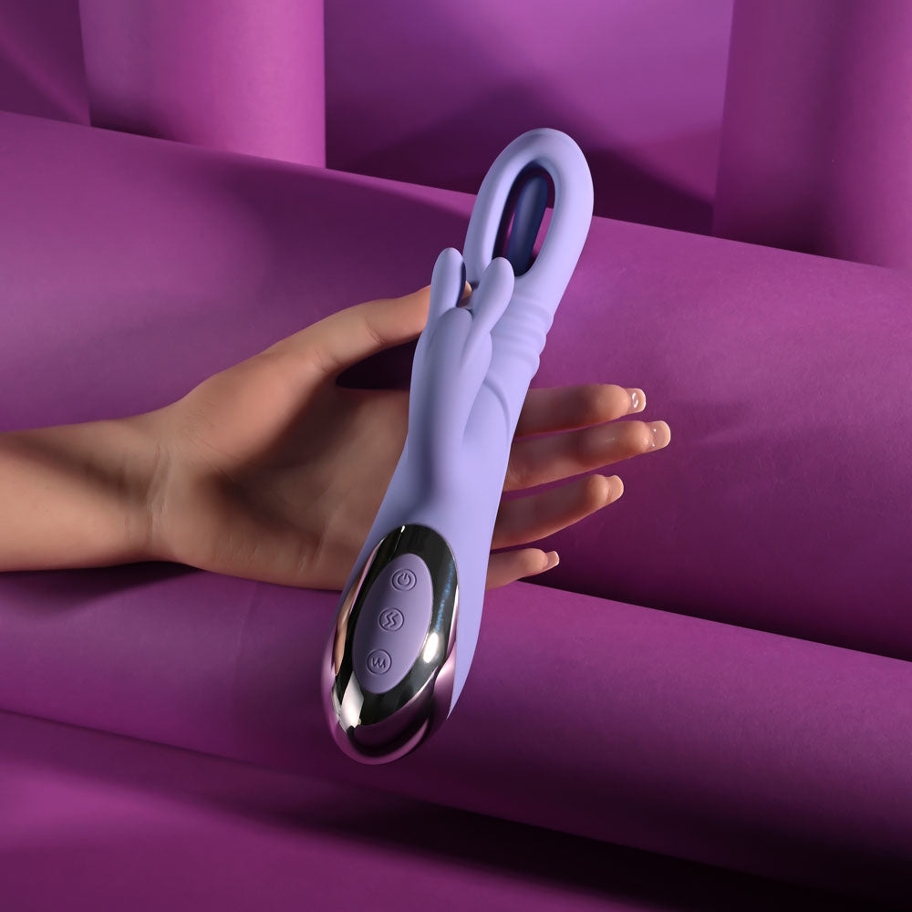 Playboy Pleasure Tap Me In – USB Rechargeable 24.2 cm Rabbit Vibrator