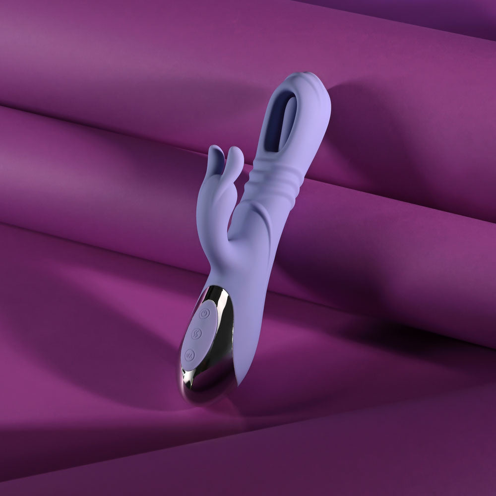 Playboy Pleasure Tap Me In – USB Rechargeable 24.2 cm Rabbit Vibrator