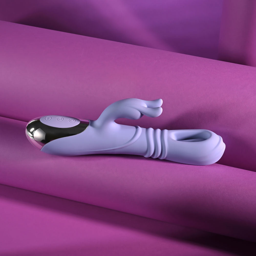 Playboy Pleasure Tap Me In – USB Rechargeable 24.2 cm Rabbit Vibrator