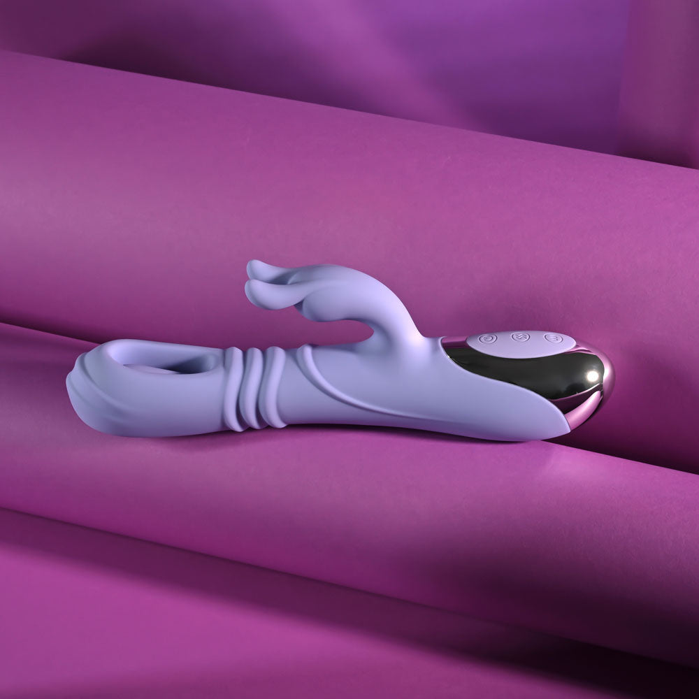 Playboy Pleasure Tap Me In – USB Rechargeable 24.2 cm Rabbit Vibrator