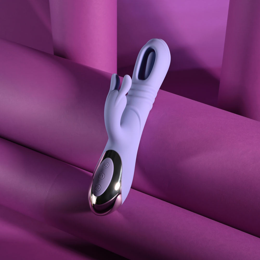 Playboy Pleasure Tap Me In – USB Rechargeable 24.2 cm Rabbit Vibrator