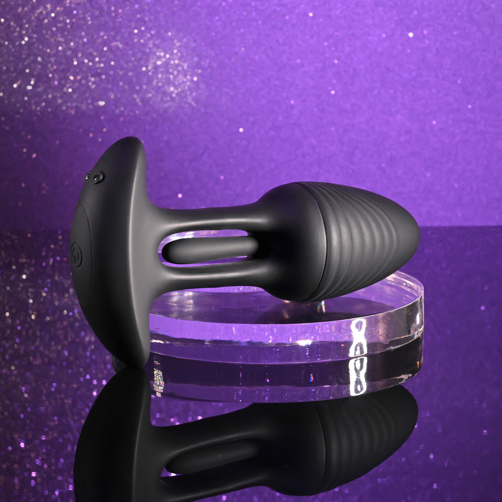 Playboy Pleasure Rim Shot – 11.4 cm USB Rechargeable Vibrating Butt Plug