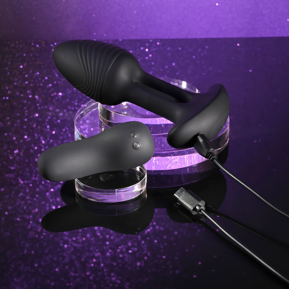 Playboy Pleasure Rim Shot – 11.4 cm USB Rechargeable Vibrating Butt Plug