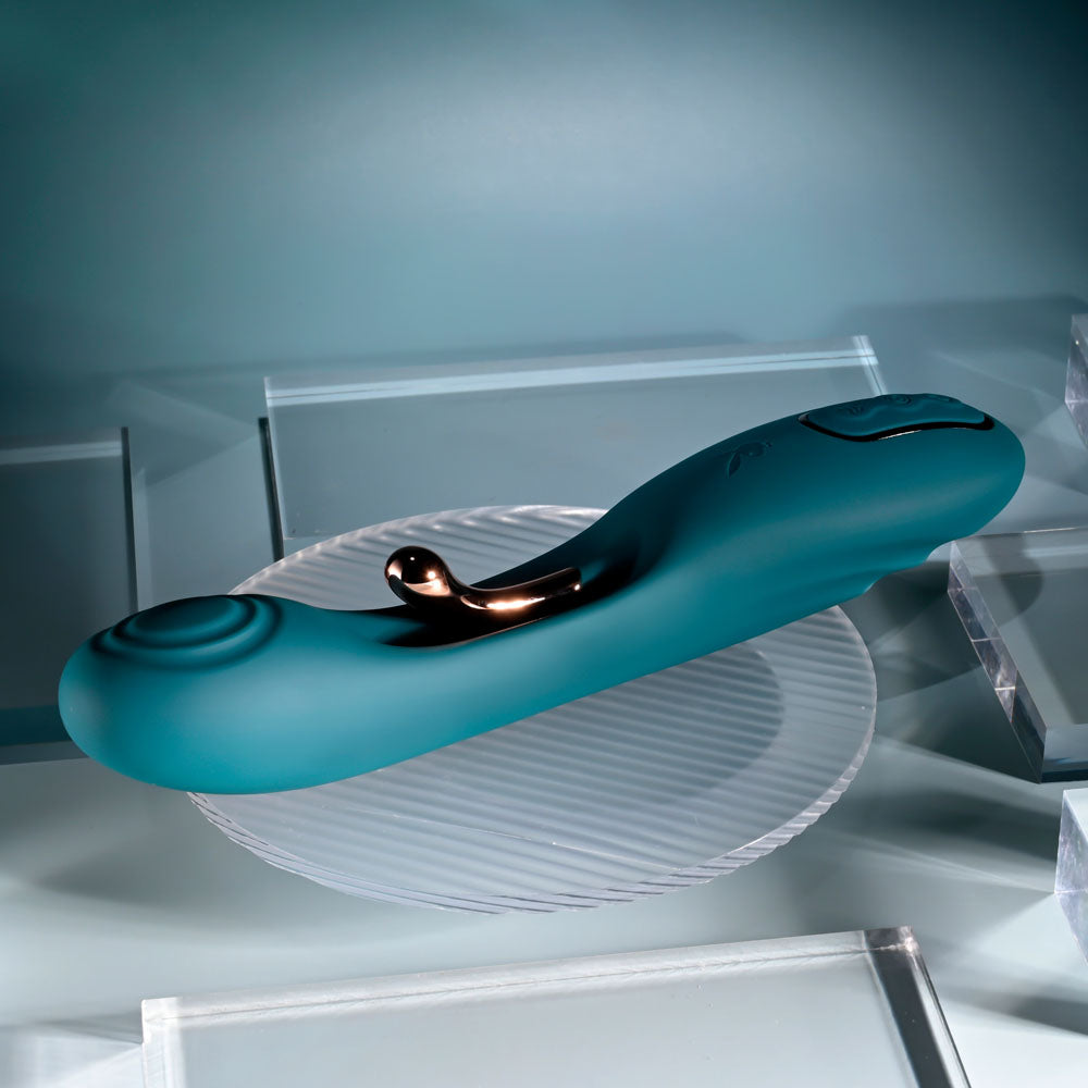 Playboy Pleasure Aurelie 22.7 cm Vibrator with Internal Flicker for G-Spot Stimulation