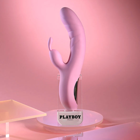 Playboy Pleasure Rub Me Right – Thrusting Rabbit Vibrator > Vibrators > Ladies > Rabbit Multi