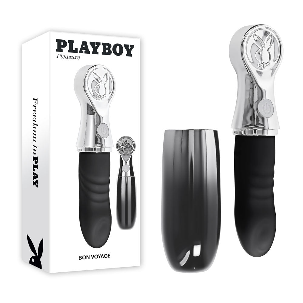 Playboy Pleasure Bon Voyage – USB-C Rechargeable 18.7 cm Tapping Vibrator