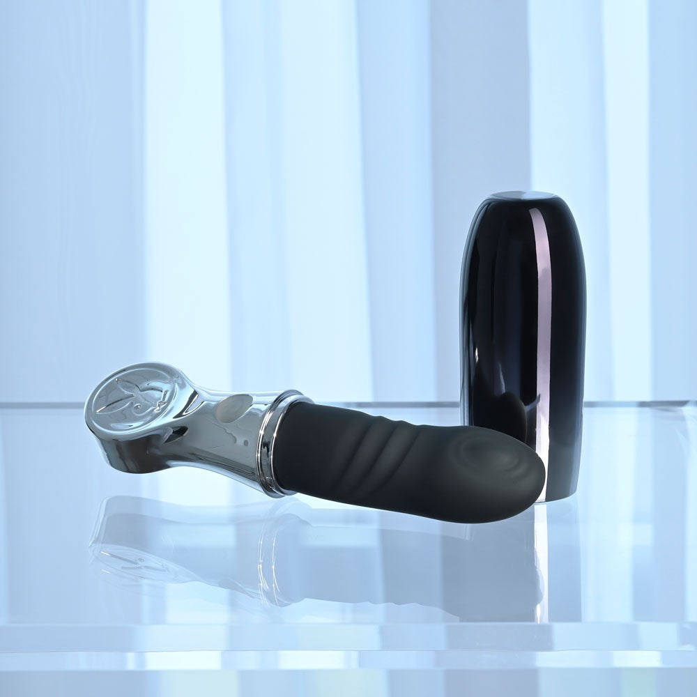 Playboy Pleasure Bon Voyage – USB-C Rechargeable 18.7 cm Tapping Vibrator