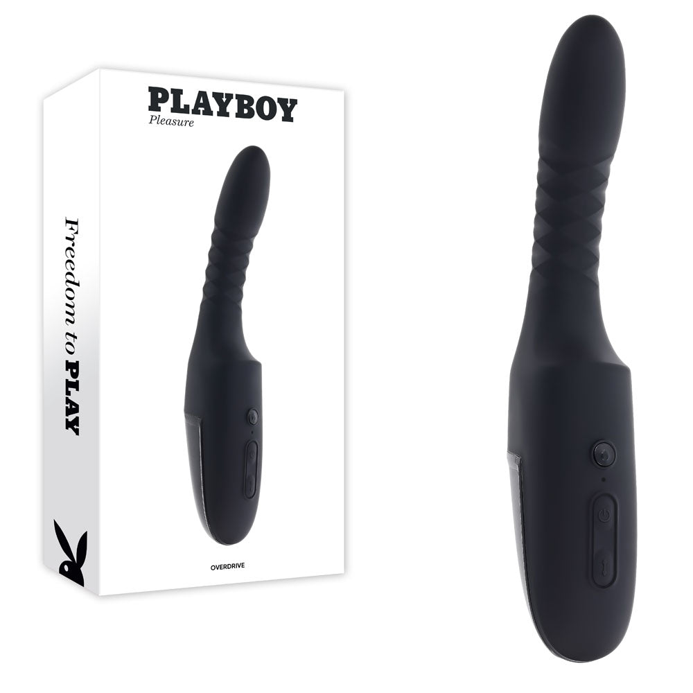 Playboy Pleasure Overdrive – 28.2 cm USB Rechargeable Thrusting Vibrator