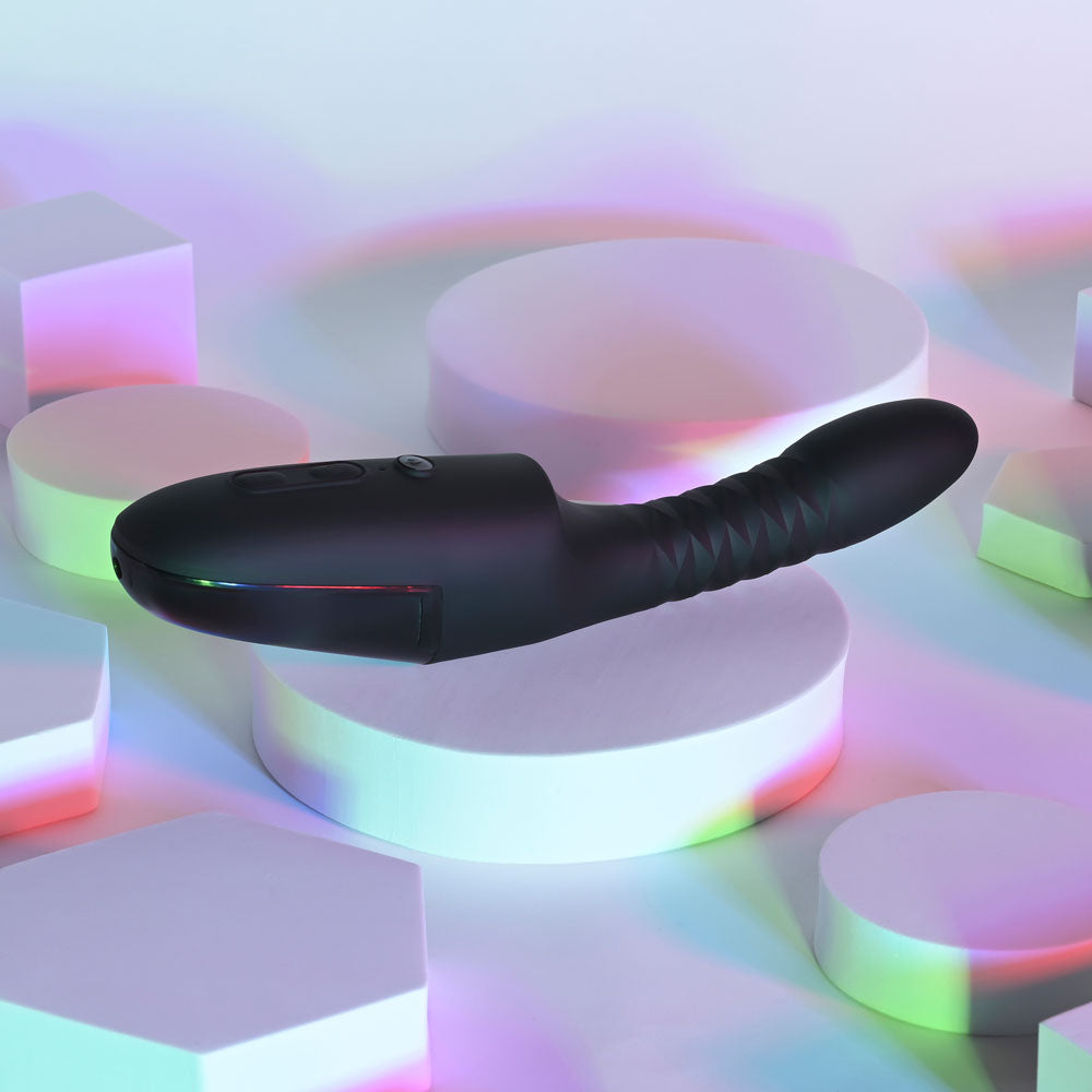 Playboy Pleasure Overdrive – 28.2 cm USB Rechargeable Thrusting Vibrator