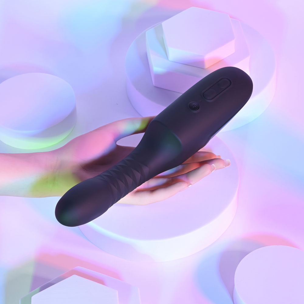 Playboy Pleasure Overdrive – 28.2 cm USB Rechargeable Thrusting Vibrator
