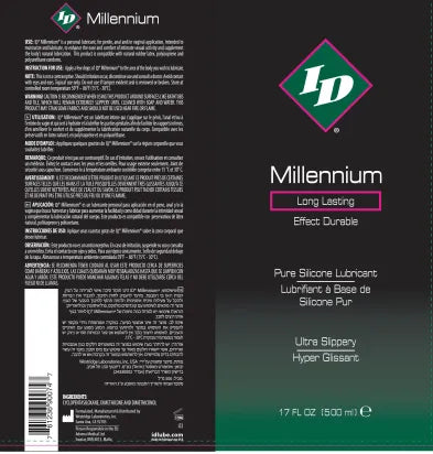 ID Millennium Silicone Lubricant 17 Oz – Long-Lasting Silicone Lubricant